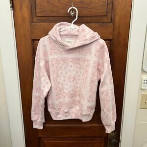 Abercrombie & Fitch pink bandana printed hoodie sz XS NWT's Soft A & F Women's